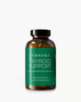 VIBRANT Thyroid Support supplement bottle with green label on a white background.